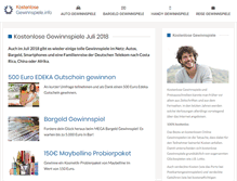 Tablet Screenshot of kostenlose-gewinnspiele.info